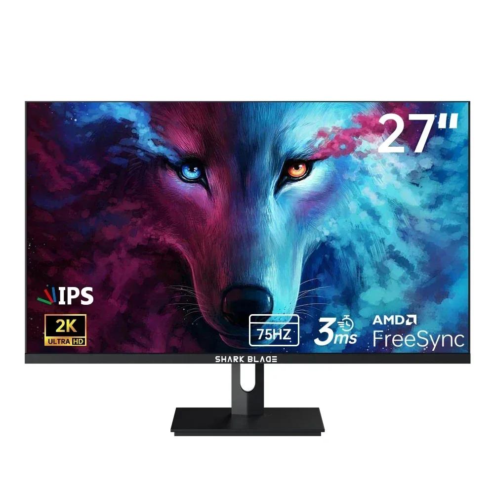 Ŀ  ǻ ̹ IPS LCD ,   ũ ͸ Ʈ, 27 ġ, 75Hz, 2K, 2560x1440, 1ms